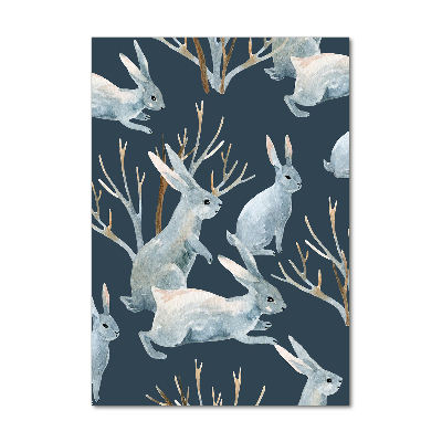 Bild auf Acrylglas vertikal Kaninchen