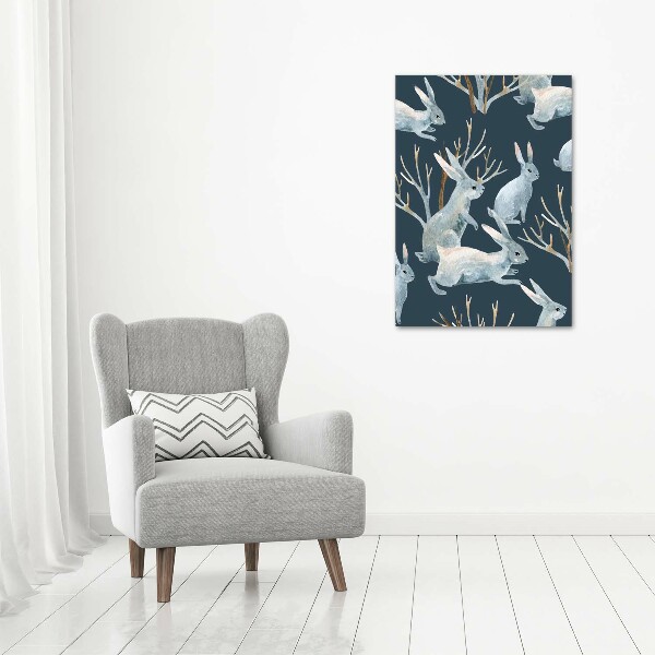 Bild auf Acrylglas vertikal Kaninchen