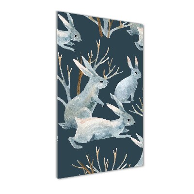 Bild auf Acrylglas vertikal Kaninchen