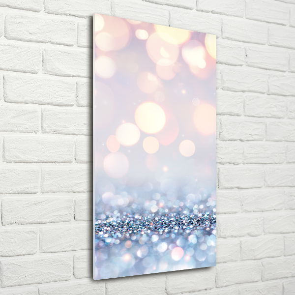 Modernes Acrylbild vertikal Glänzender Hintergrund