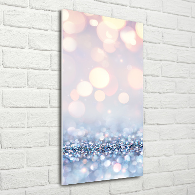 Modernes Acrylbild vertikal Glänzender Hintergrund