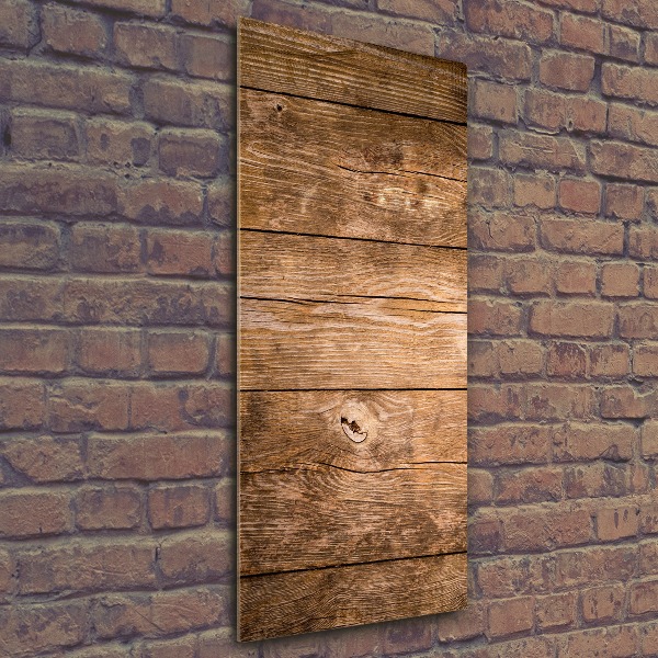 Bild auf Acrylglas vertikal Holzhintergrund