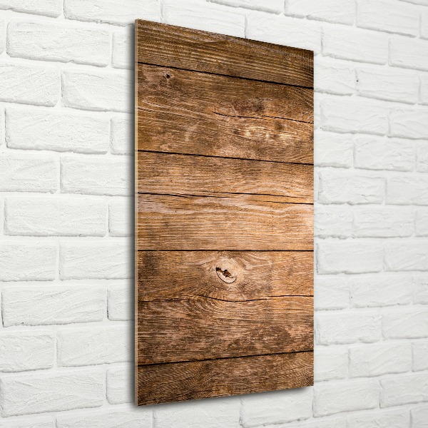 Bild auf Acrylglas vertikal Holzhintergrund