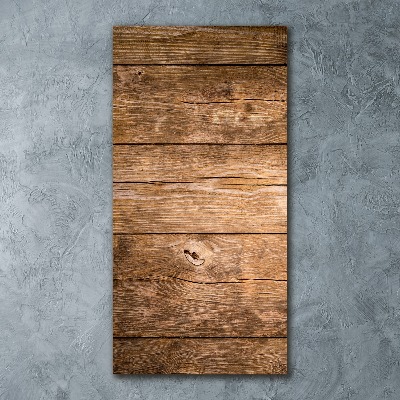 Bild auf Acrylglas vertikal Holzhintergrund