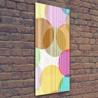 Plexiglasbilder vertikal Farbige Kreise