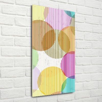 Plexiglasbilder vertikal Farbige Kreise