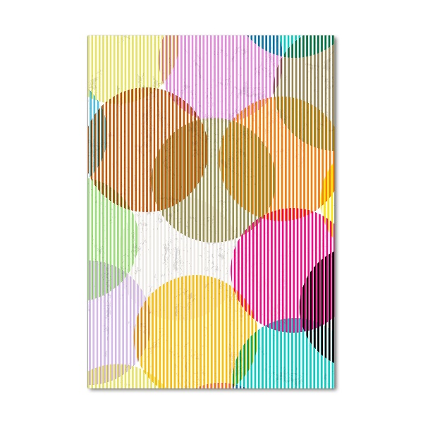 Plexiglasbilder vertikal Farbige Kreise