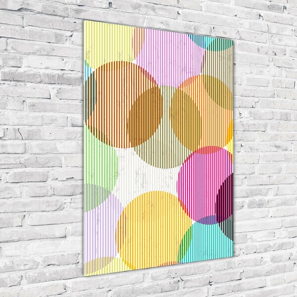 Plexiglasbilder vertikal Farbige Kreise