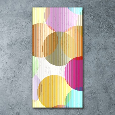 Plexiglasbilder vertikal Farbige Kreise