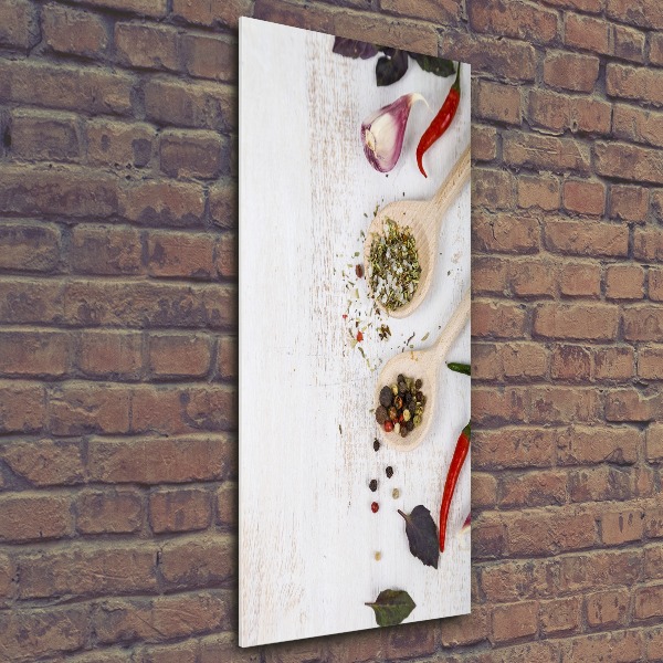 Bild auf Acrylglas vertikal Gemüse und Gewürze