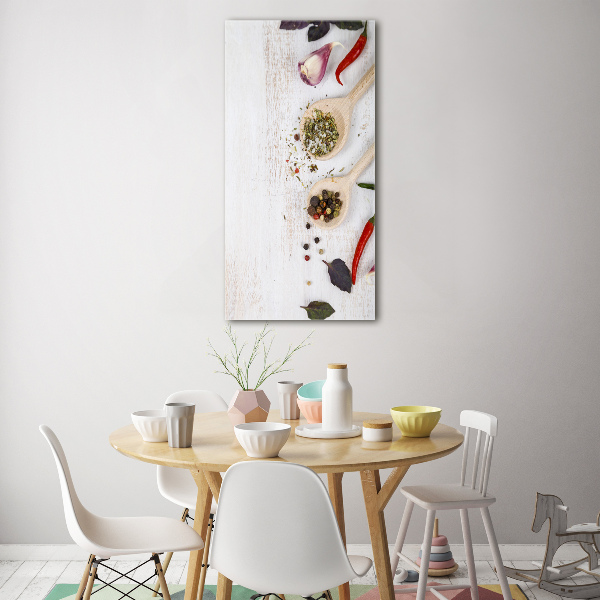 Bild auf Acrylglas vertikal Gemüse und Gewürze