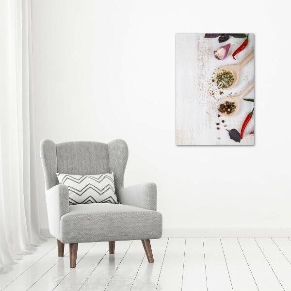 Bild auf Acrylglas vertikal Gemüse und Gewürze