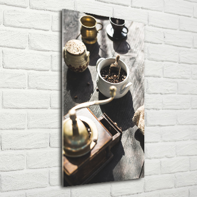 Plexiglasbilder vertikal Kaffeemühle