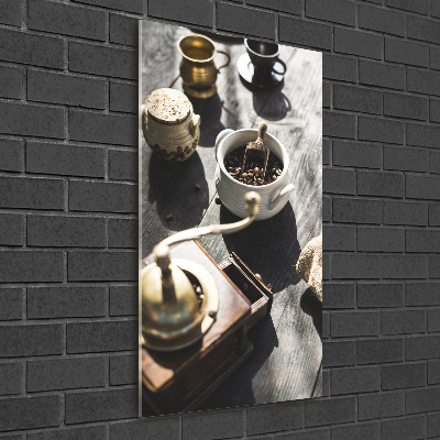 Plexiglasbilder vertikal Kaffeemühle
