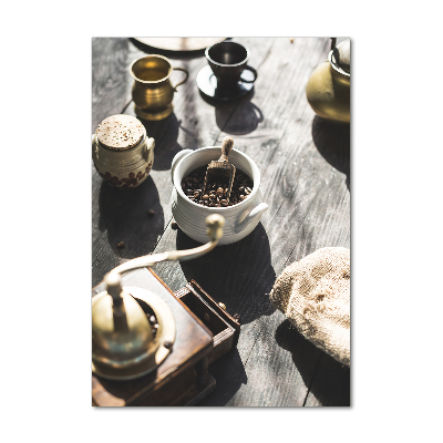 Plexiglasbilder vertikal Kaffeemühle