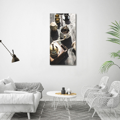 Plexiglasbilder vertikal Kaffeemühle