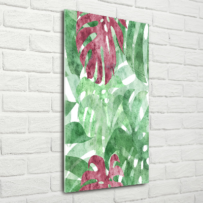 Bild auf Acrylglas vertikal Monstera