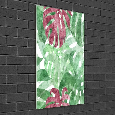 Bild auf Acrylglas vertikal Monstera