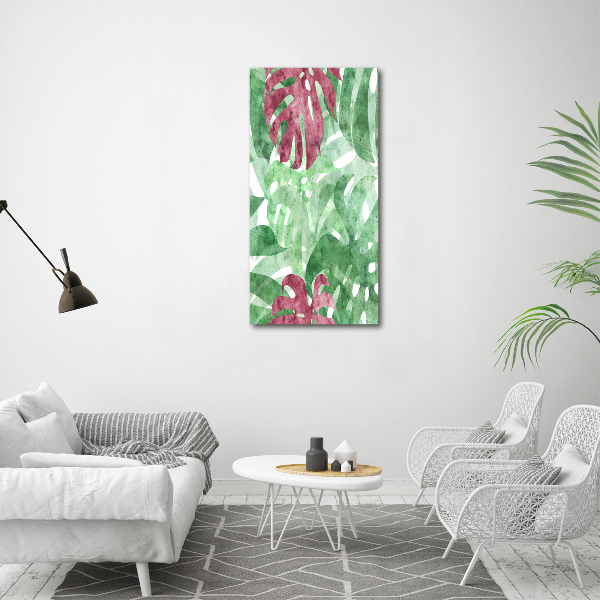 Bild auf Acrylglas vertikal Monstera
