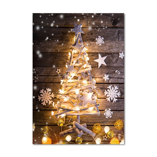 Acrylbild vertikal Leuchtender Weihnachtsbaum