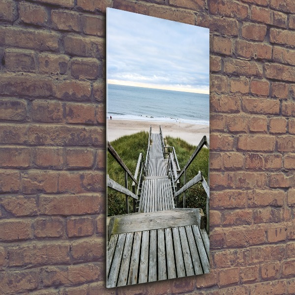 Plexiglasbilder vertikal Weg zum Strand