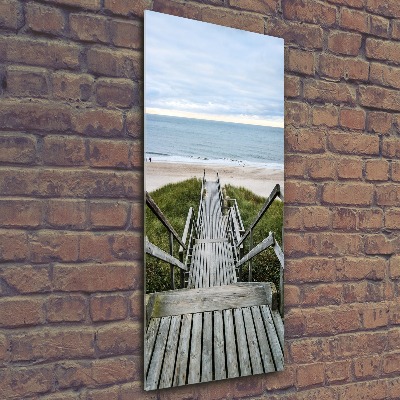 Plexiglasbilder vertikal Weg zum Strand