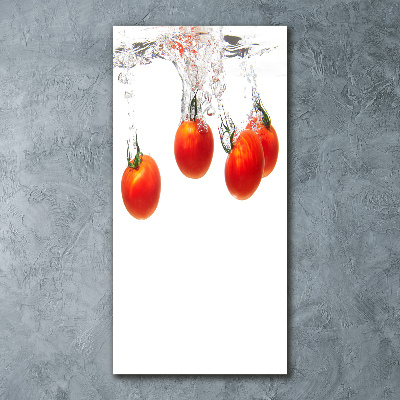 Acrylbild vertikal Tomaten unter Wasser