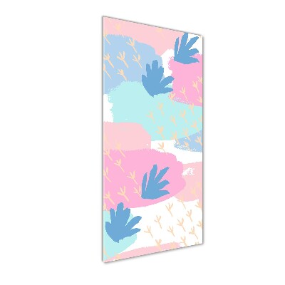 Modernes Acrylbild vertikal Bunte Flecken