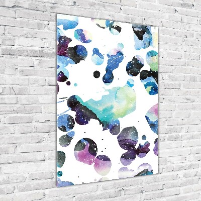 Bild auf Acrylglas vertikal Farbenfrohe Galaxie