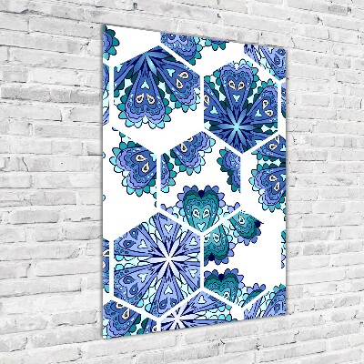 Plexiglasbilder vertikal Mandala-Elemente