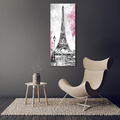 Acrylbild vertikal Eiffelturm Paris