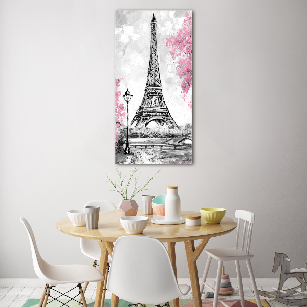 Acrylbild vertikal Eiffelturm Paris