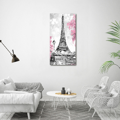 Acrylbild vertikal Eiffelturm Paris