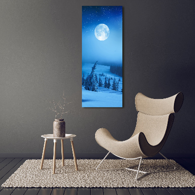 Bild auf Acrylglas vertikal Vollmond