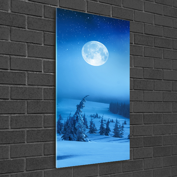 Bild auf Acrylglas vertikal Vollmond
