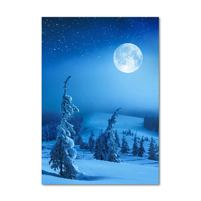 Bild auf Acrylglas vertikal Vollmond