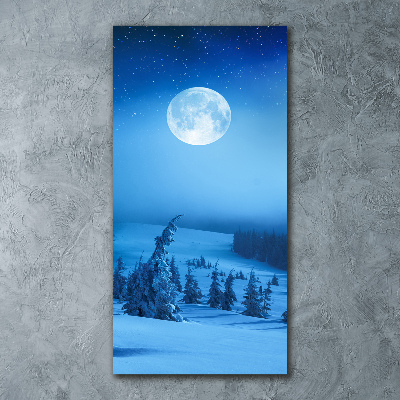 Bild auf Acrylglas vertikal Vollmond
