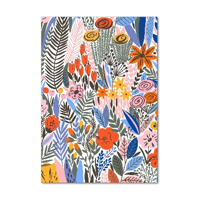 Bild auf Acrylglas vertikal Tropische Blumen