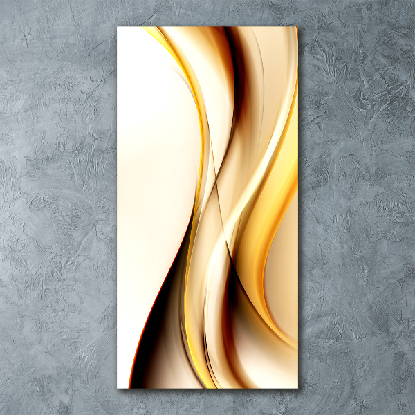 Acrylbild vertikal Abstrakte Welle