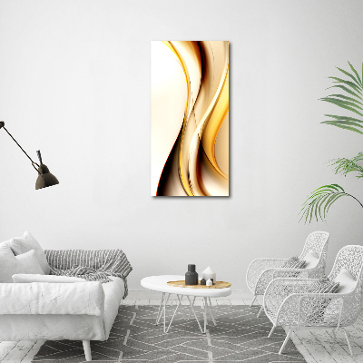 Acrylbild vertikal Abstrakte Welle