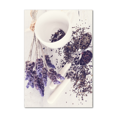 Bild auf Acrylglas vertikal Lavendelaufguss