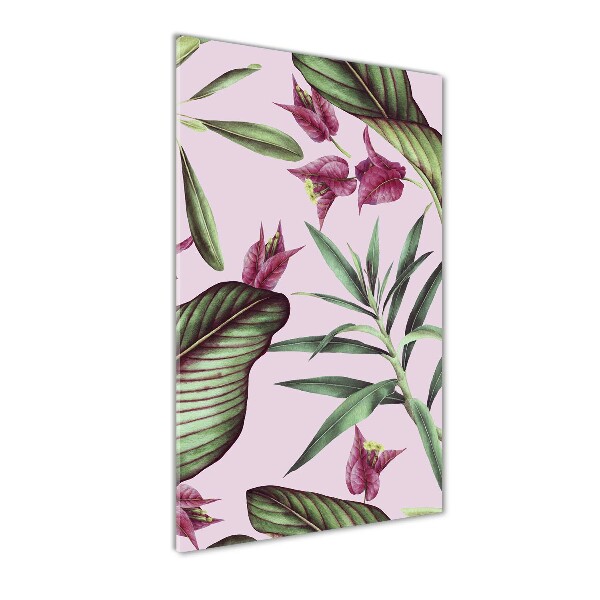 Acrylbild vertikal Hawaiianisches Muster