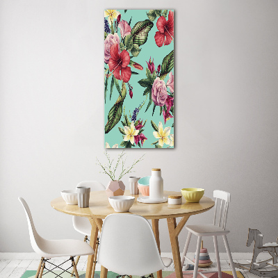 Bild auf Acrylglas vertikal Hawaiianisches Muster
