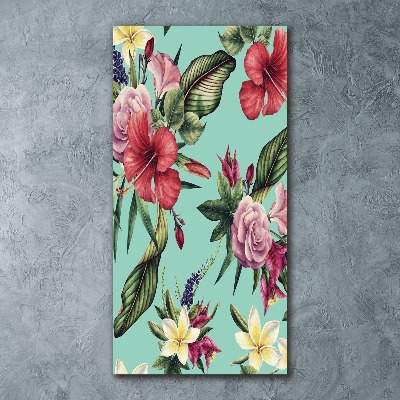 Bild auf Acrylglas vertikal Hawaiianisches Muster