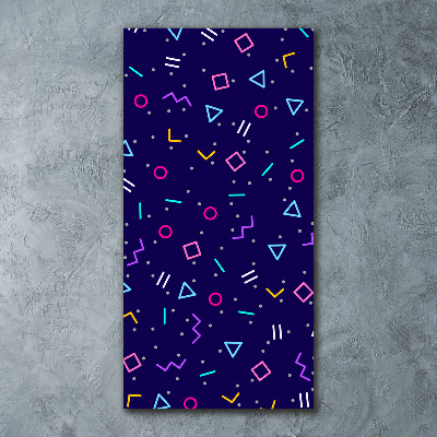 Acrylbild vertikal Geometrischer Hintergrund