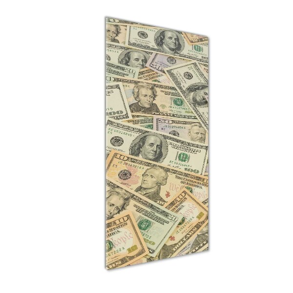 Plexiglasbilder vertikal Dollar-Banknoten