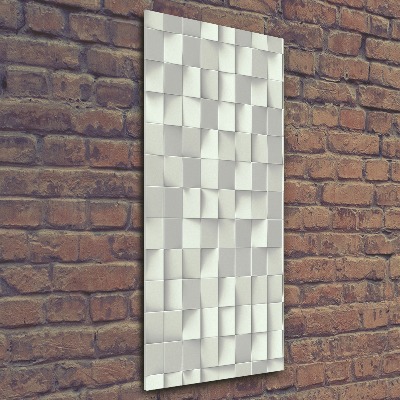 Modernes Acrylbild vertikal Geometrisches Muster