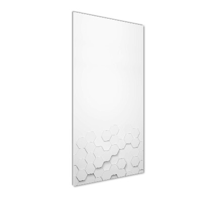 Modernes Acrylbild vertikal Sechsecke Hintergrund