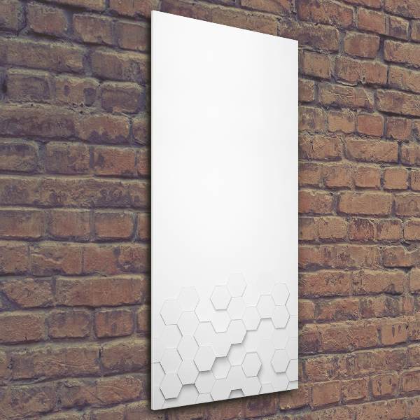 Modernes Acrylbild vertikal Sechsecke Hintergrund