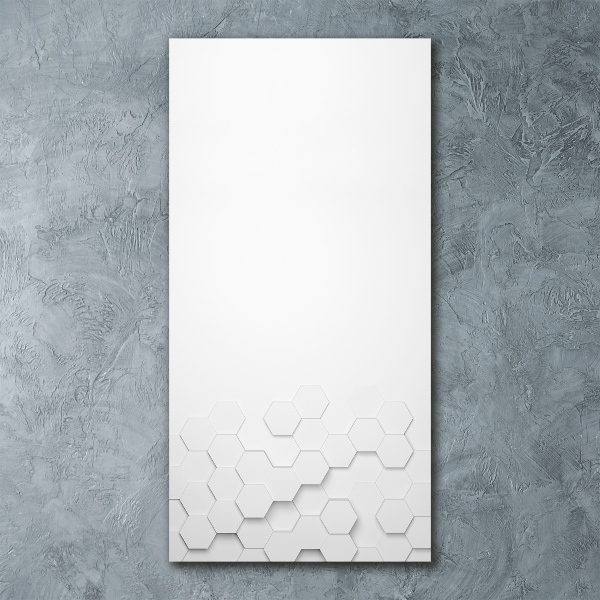 Modernes Acrylbild vertikal Sechsecke Hintergrund